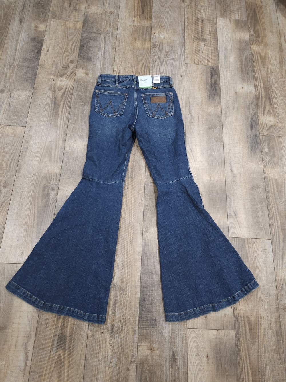 Wrangler Retro 27 Waist High Rise Flare 34 Inseam Womens Nwt Dark Jeans Western - Picture 6 of 15
